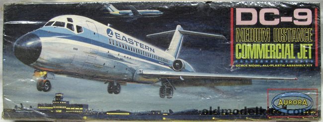 Aurora 1/72 DC-9 Eastern Air Lines - Medium Distance Commercial Jet, 357-250 plastic model kit